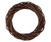 Barna rattan dekoratív korona Ø 30x6 cm
