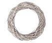 Coronita fehér rattan dekoráció Ø 40x8 cm