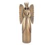 Angyal figura arany fém 17x10x46 cm