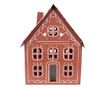 Karácsonyi Ház Fém Fehér Barna LED-del 27x19x32 cm