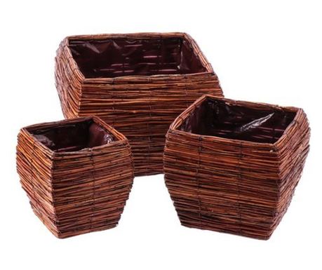 Set od 12 cvjetnih lonaca 18 x 18 x 19, 24,5 x 24,5 x 22, 31 x 31 x 25 cm