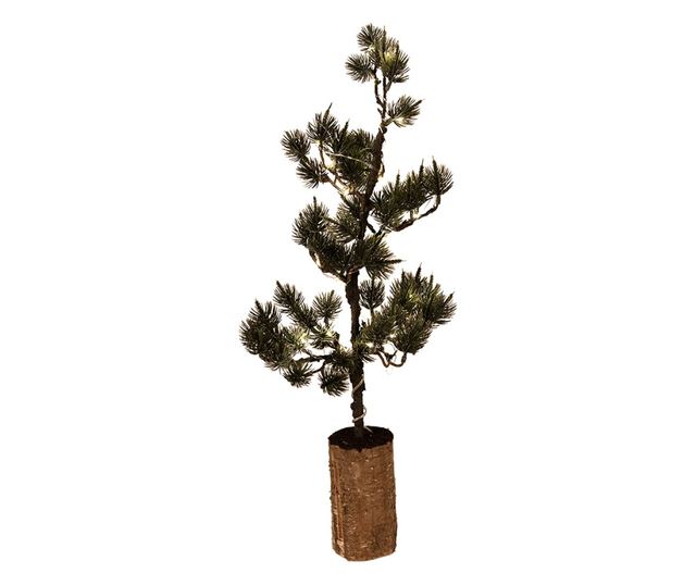 Zöld karácsonyfa LED-ekkel 20x17x60 cm