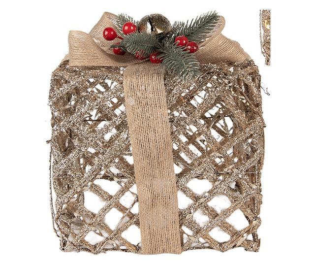 3 db LED-es fém karácsonyi dekoráció szett