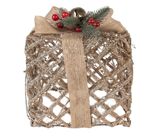 3 db LED-es fém karácsonyi dekoráció szett