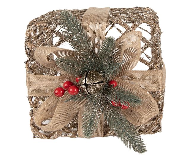 3 db LED-es fém karácsonyi dekoráció szett