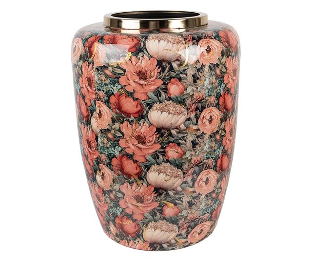 Vázában virágok fém többszínű Ø 33x44 cm