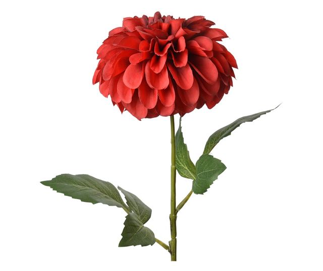 Mesterséges Dália Piros Zöld 13x13x63 cm