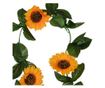 Mesterséges napraforgó girland 200x14x5 cm