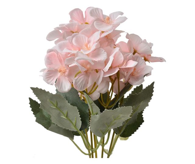 Zöld és rózsaszín művirág csokor 16x12x30 cm