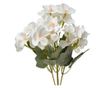 Zöld és fehér művirág csokor 16x12x30 cm