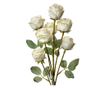 Mesterséges fehér zöld rózsák 8x8x55 cm