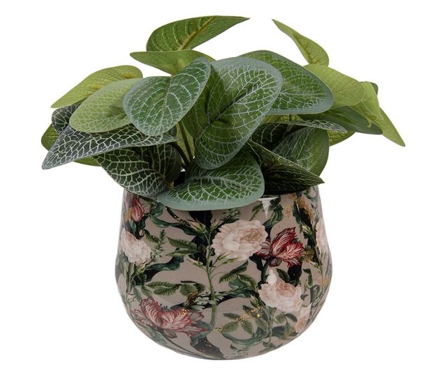 Fém virágváza többszínű Ø 13x10 cm