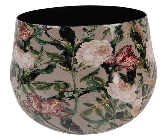 Fém virágváza többszínű Ø 13x10 cm