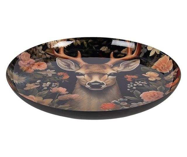 Dekorációs tál Ren fém többszínű Ø 28x3 cm