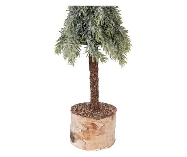 Mű karácsonyfa zöld D 10x35 cm