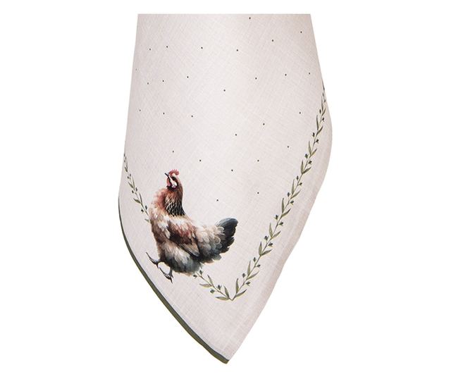 Rusztikus, többszínű pamut konyharuha 50x70 cm