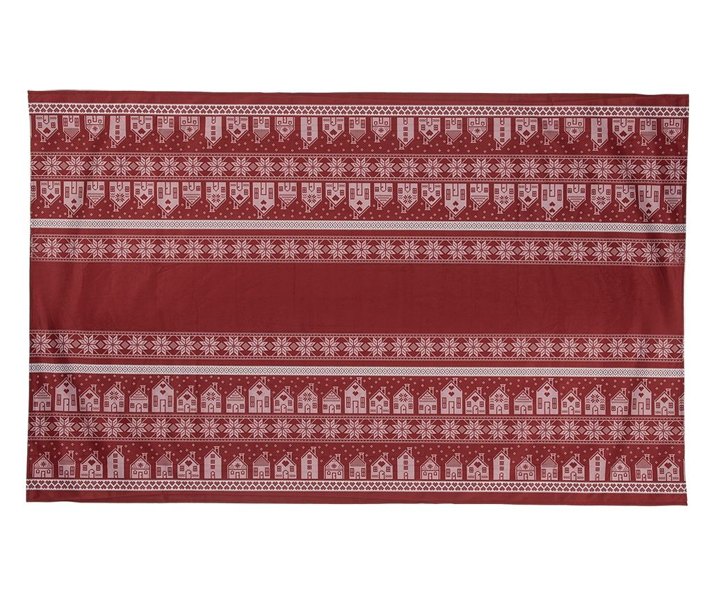 Vánoční ubrus Polyester červenobílý 140x220 cm - 3