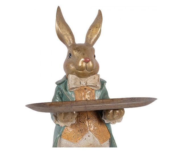 Húsvéti Nyuszi Figura Polyrsin Többszínű 20x23x46 cm