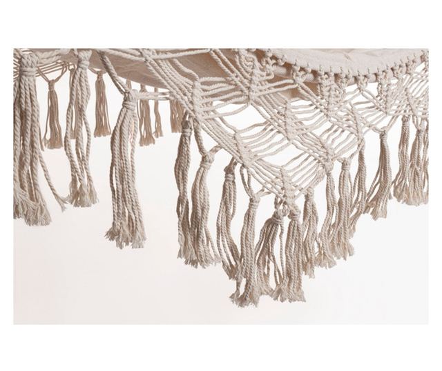 Eldoris Fehér Pamut Poliészter Hintaágy 200x100 cm