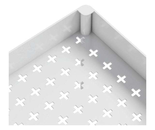 Aliol Fehér Fém Polc Kerekekkel 40x22x60 cm