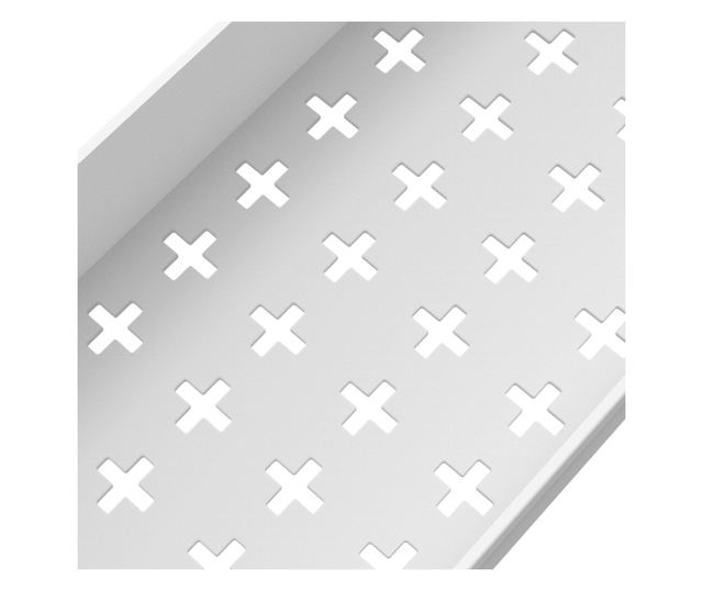 Aliol Fehér Fém Polc Kerekekkel 40x22x60 cm