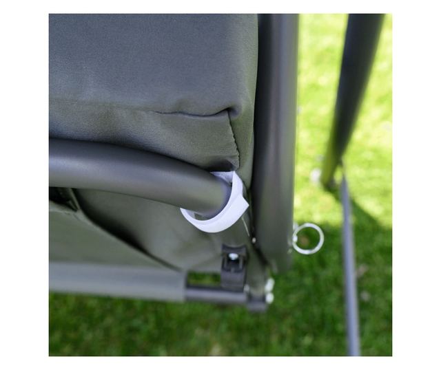 Kemi Kerti Hintaágy 3 Személyes Szürke 199x120x175 cm