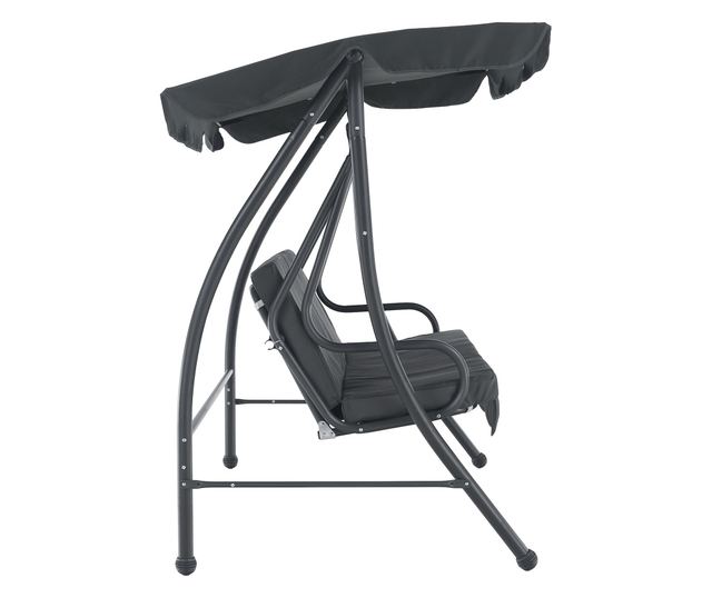 Kemi Kerti Hintaágy 3 Személyes Szürke 199x120x175 cm