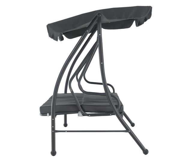 Kemi Kerti Hintaágy 3 Személyes Szürke 199x120x175 cm