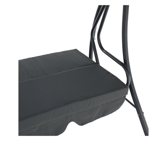 Kemi Kerti Hintaágy 3 Személyes Szürke 199x120x175 cm