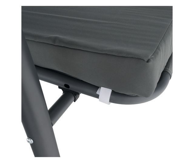 Kemi Kerti Hintaágy 3 Személyes Szürke 199x120x175 cm