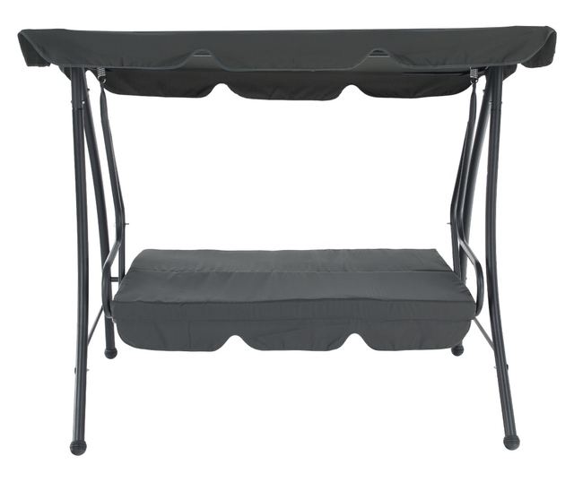 Kemi Kerti Hintaágy 3 Személyes Szürke 199x120x175 cm