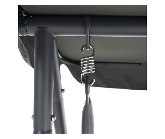 Kemi Kerti Hintaágy 3 Személyes Szürke 199x120x175 cm