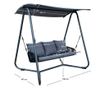 Jaira 3 személyes kerti hinta - Szürke, 190x147x180 cm