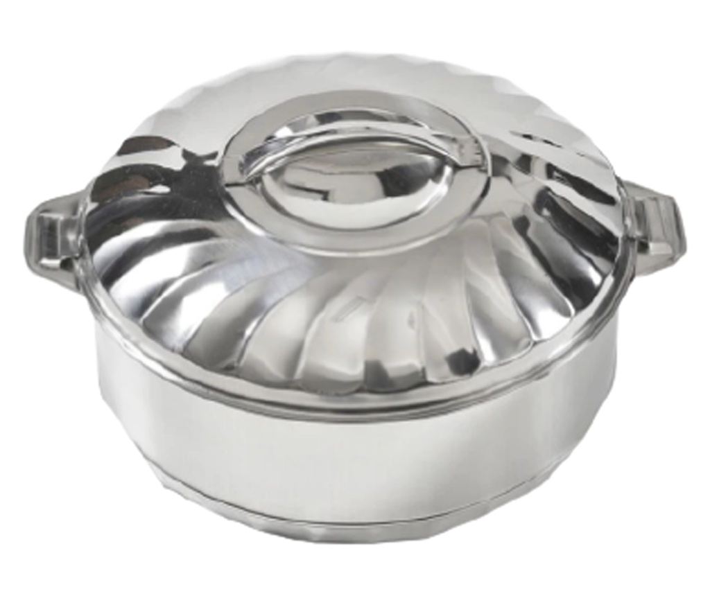 Caserola Cu Capac Din Inox, Capacitatea Caserolei De 7.5l, Mentine Caldura, Usoara, Manere Din Inox, Moderna, Argintiu - 3