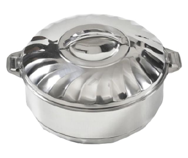 Lábas rozsdamentes acél fedővel, 1,5 l-es űrtartalom, melegen tartó, könnyű, rozsdamentes acél fogantyúk, modern, ezüst