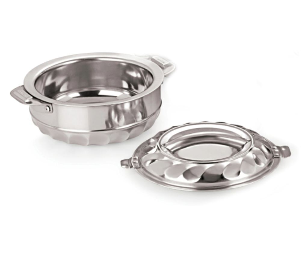 Caserola Cu Capac Din Inox, Capacitatea Caserolei De 7.5l, Mentine Caldura, Usoara, Manere Din Inox, Moderna, Argintiu - 4