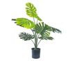 Mesterséges Monstera Növény 68 cm, Valósághű Zöld Levelek, Természetes Megjelenés, Fekete Cseréppel