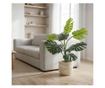 Mesterséges Monstera Növény 68 cm, Valósághű Zöld Levelek, Természetes Megjelenés, Fekete Cseréppel
