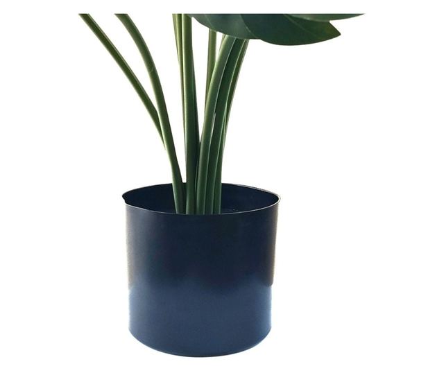 Mesterséges Monstera Növény 68 cm, Valósághű Zöld Levelek, Természetes Megjelenés, Fekete Cseréppel