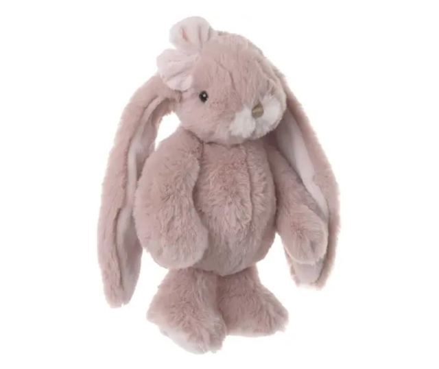 Figurina plus iepuras, Junior Kanina, roz antic, 22 cm, Bukowski