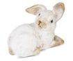 Figurina iepuras, alb/natur, 6x8 cm