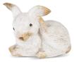 Figurina iepuras, alb/natur, 6x8 cm