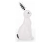 Figurina ceramica iepuras, alb, 19x7x9 cm