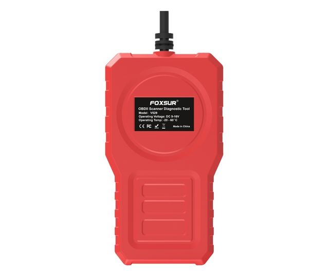 Foxsur V529 OBD2 autódiagnosztikai teszter, akkumulátorteszt, hibakód-keresés, 10 nyelv, motorkódok, O2 érzékelő, EVAP, képkocka