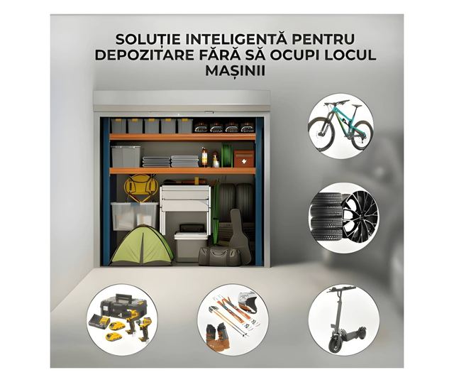 Külső tárolószekrény ParkingBox® GARDENBOX, teraszra, udvarra, parkolóba, kerékpártárolóba, bútorokhoz, rollerekhez
