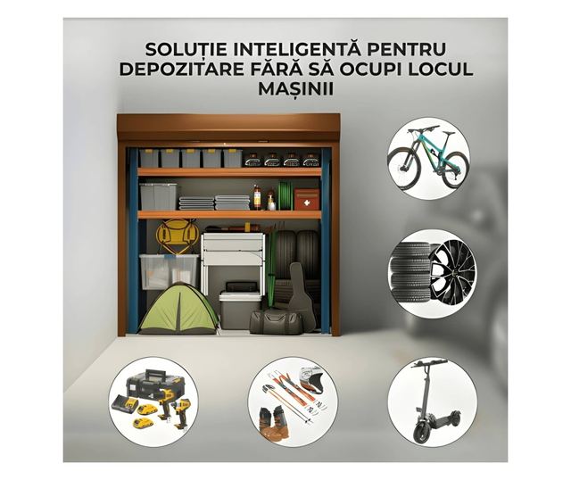 ParkingBox® GARDENBOX Kültéri tárolószekrény, tökéletes teraszra, udvarra, parkolóba, kerékpártároló, bútor, robogó