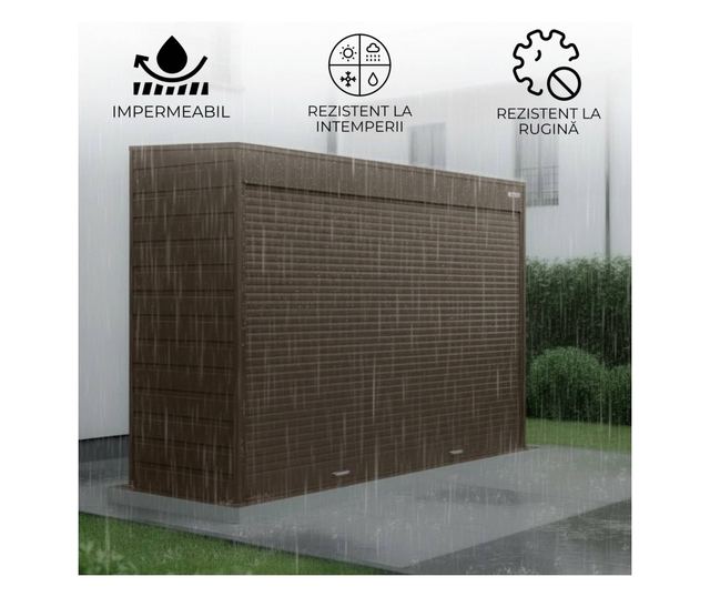 ParkingBox® GARDENBOX Kültéri tárolószekrény, tökéletes teraszra, udvarra, parkolóba, kerékpártároló, bútor, robogó