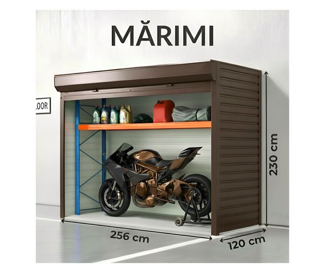 ParkingBox® Motobox Beltéri tárolószekrény, motortároló, bútor, robogók, kerékpárok, tökéletes teraszokra