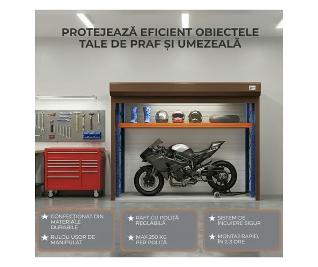ParkingBox® Motobox Beltéri tárolószekrény, motortároló, bútor, robogók, kerékpárok, tökéletes teraszokra