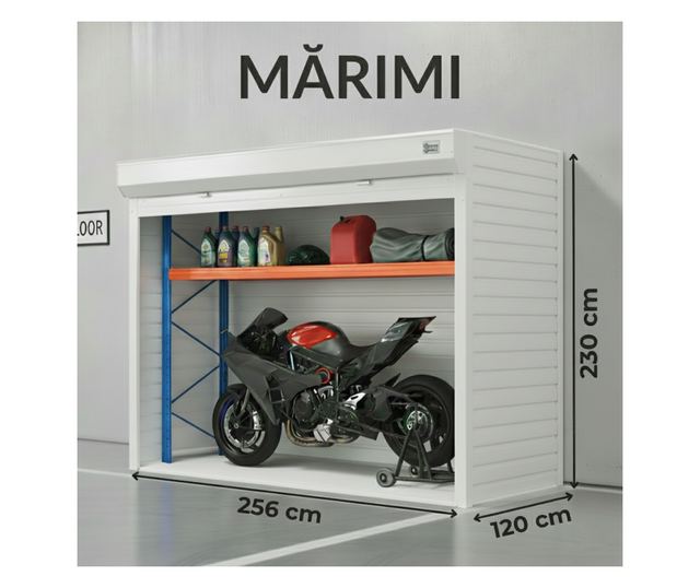 ParkingBox® Motobox Beltéri tárolószekrény, motortároló, bútor, robogók, kerékpárok, tökéletes teraszra